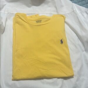 Ralph Lauren Bright Yellow Tee with Purple Emblem